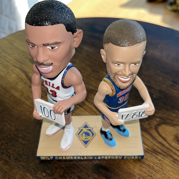 Stephen Curry & Wilt Chamberlain Duo Bobblehead Limited Edition - Picture 6 of 10